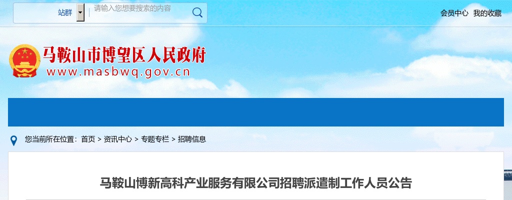 2022马鞍山博新高科产业服务有限公司招聘9人公告 图片